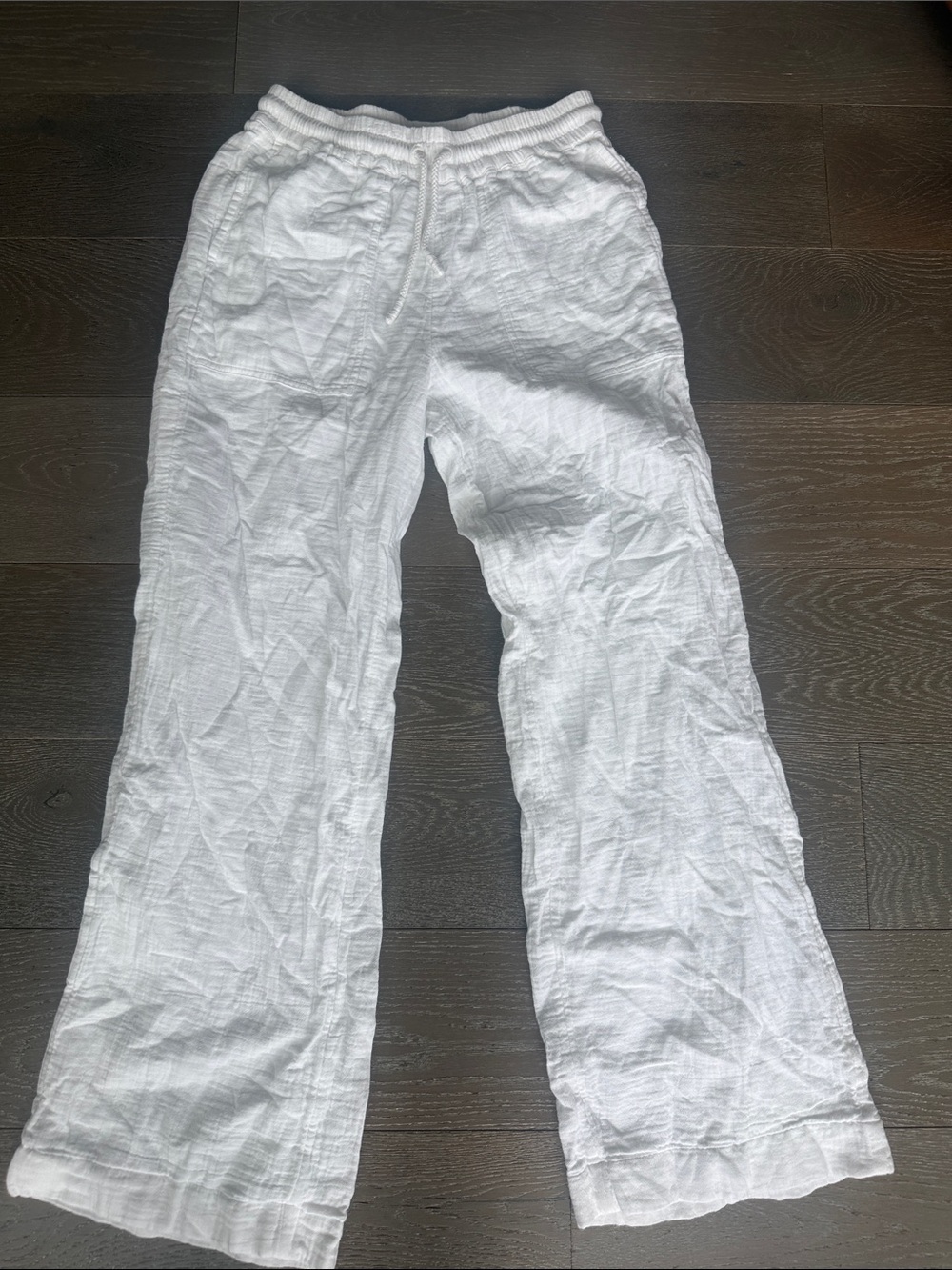 Southern Tide White Elastic Waist Pull-On Pants